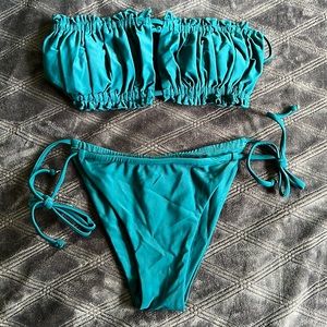 Zaful Teal Bikini Set